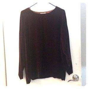 Velour pant and top set